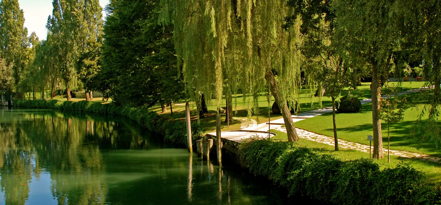 Il fiume Sile tra salici e giardini